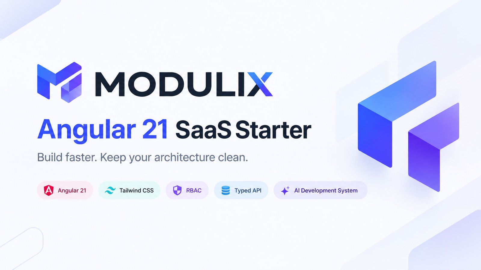 Modulix — Angular 21 SaaS Starter + AI Development System